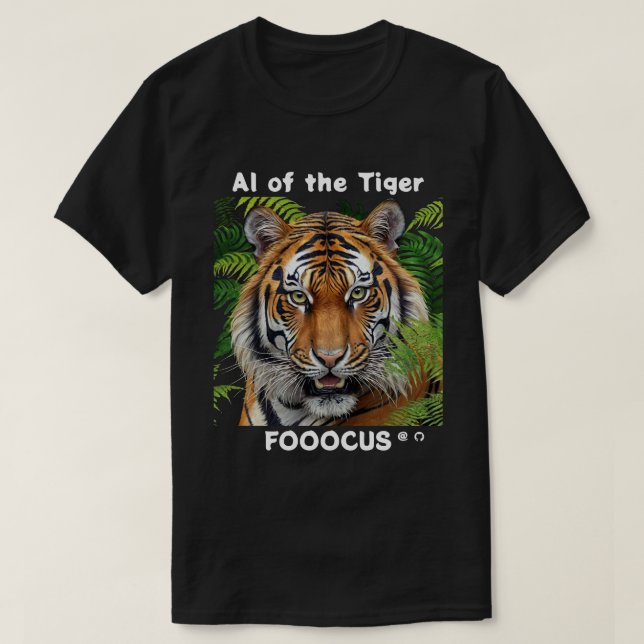 T-shirt Modèle de projet GitHub - Fooocus   (Design devant)