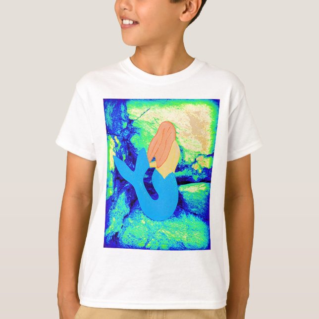 T-shirt modèle de sirène (Devant)
