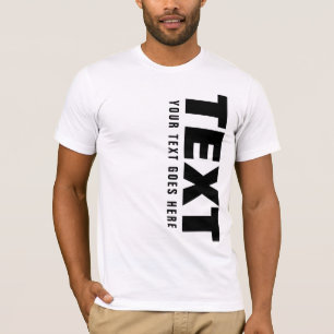 T-shirt Modèle de texte à mots gros caractères tendance po