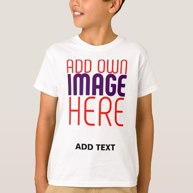 T-SHIRT MODÈLE DE TEXTE D'IMAGE BLANCHE SIMPLE MODERNE (Devant)