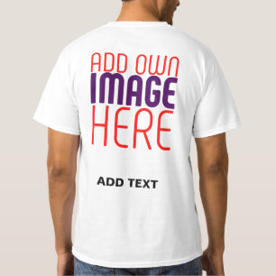 T-SHIRT MODÈLE DE TEXTE D'IMAGE BLANCHE SIMPLE MODERNE