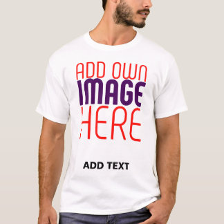 T-SHIRT MODÈLE DE TEXTE D'IMAGE BLANCHE SIMPLE MODERNE