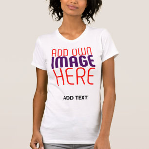 T-SHIRT MODÈLE DE TEXTE D'IMAGE BLANCHE SIMPLE MODERNE
