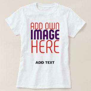 T-SHIRT MODÈLE DE TEXTE D'IMAGE BLANCHE SIMPLE MODERNE