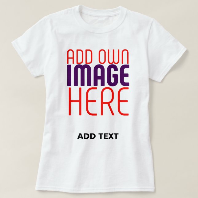 T-SHIRT MODÈLE DE TEXTE D'IMAGE BLANCHE SIMPLE MODERNE (Design devant)