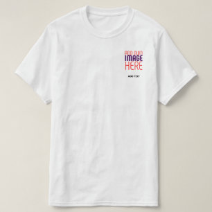 T-SHIRT MODÈLE DE TEXTE D'IMAGE BLANCHE SIMPLE MODERNE