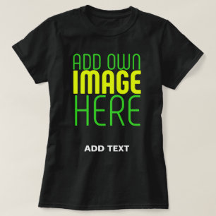 T-SHIRT MODÈLE DE TEXTE D'IMAGE NOIRE SIMPLE ET MODERNE