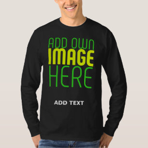 T-SHIRT MODÈLE DE TEXTE D'IMAGE NOIRE SIMPLE ET MODERNE