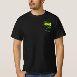 T-SHIRT MODÈLE DE TEXTE D'IMAGE NOIRE SIMPLE ET MODERNE