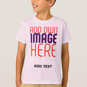 T-SHIRT MODELE DE TEXTE IMAGE ROSE PÂLE MIGNON ÉDITABLE MO