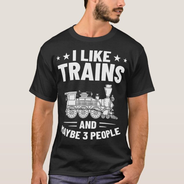 T-shirt Modèle de train ferroviaire Rc Train Locomotive Mo (Devant)