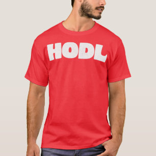 T-shirt Modèle de typographie de Bitcoin HODL