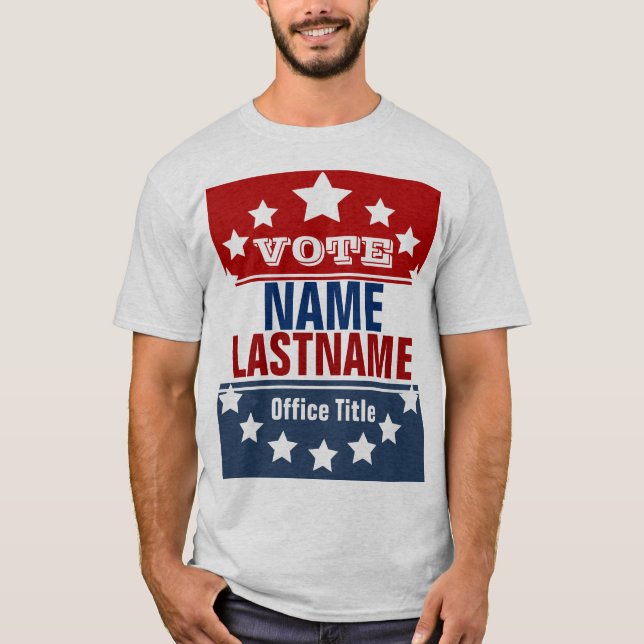 T-shirt Modèle d'élection de campagne personnalisée (Devant)