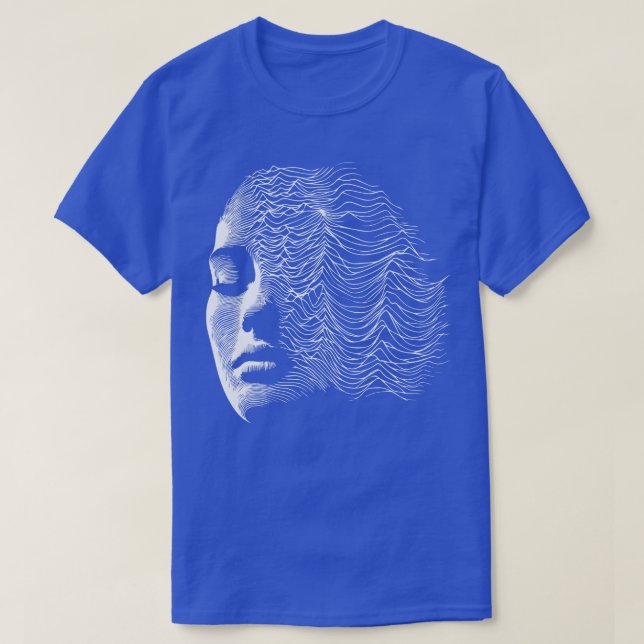 T-shirt modèle d'ondes femme 1 (Design devant)