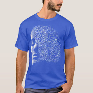 T-shirt modèle d'ondes femme 1