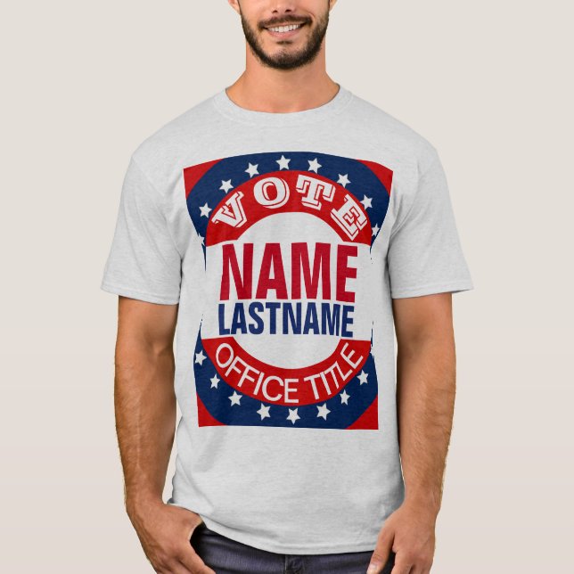 T-shirt Modèle électoral de campagne personnalisé (Devant)