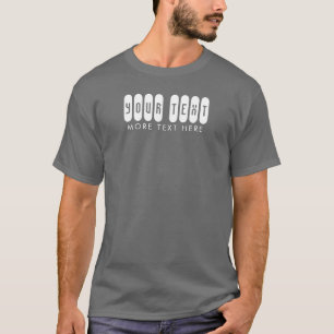 T-shirt Modèle élégant moderne Votre texte ici Hommes