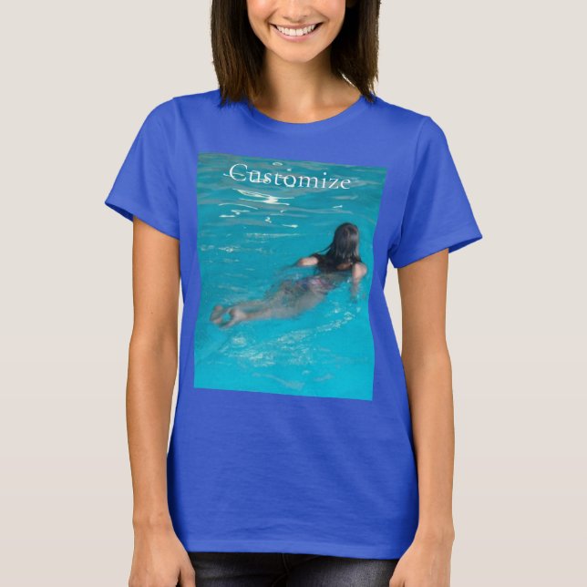 T-shirt Modèle féminin natation Thunder_Cove (Devant)