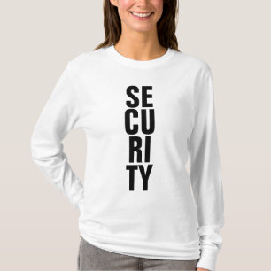 T-shirt Modèle noir et blanc Custom Womens Sécurité