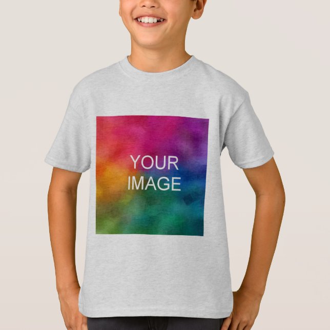 T-shirt Modèle personnalisé Ajouter un texte photo Enfants (Devant)