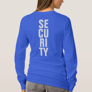 T-shirt Modèle Royal Bleu profond Sécurité des femmes sur