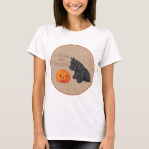 T-shirt Modèle saisonnier d'automne du Terrier Écossais
