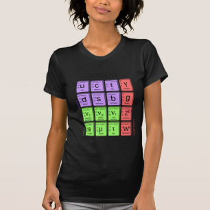 T-shirt Modèle standard des particules élémentaires