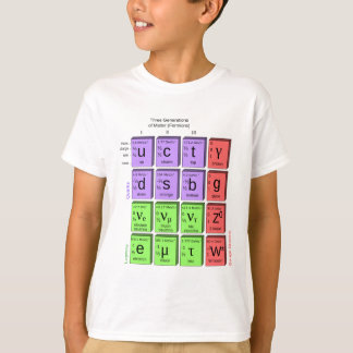 T-shirt Modèle standard des particules élémentaires