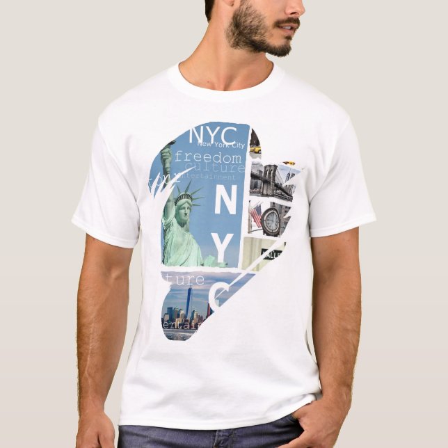 T-shirt Modèle tendance moderne élégant New York City (Devant)