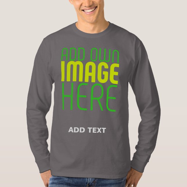 T-SHIRT MODÈLE TEXTE D'IMAGE GRAS MODERNE MODIFIABLE FUMÉE (Devant)