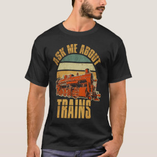 T-shirt Modèle train ferroviaire Fan ferroviaire Fan Railf