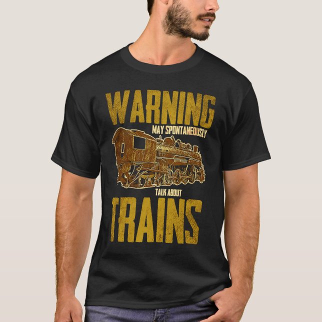 T-shirt Modèle train ferroviaire Fan ferroviaire Fan Railf (Devant)