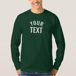 T-shirt Modèle vert de la forêt profonde de base long manc