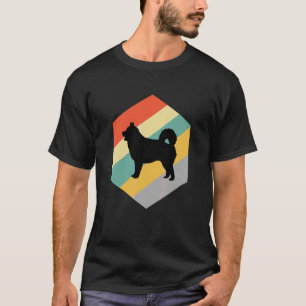 T-shirt Modèle vintage de chien Malamute d'Alaska