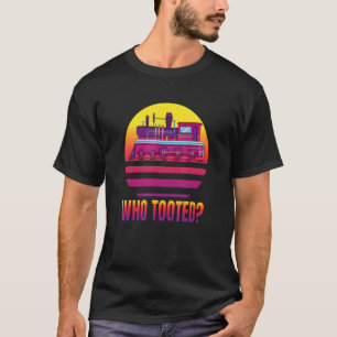T-shirt Modèle vintage de train ferroviaire qui a pris