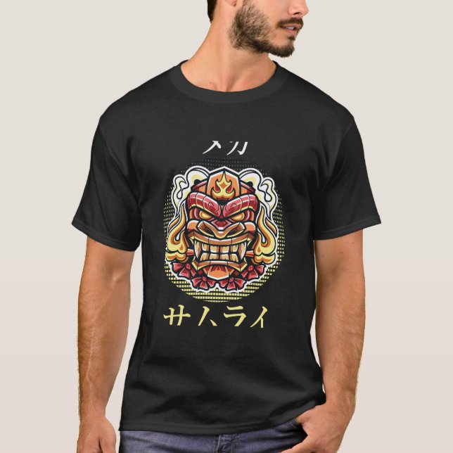 T-shirt Modèles de masque de mécanique en gras (Devant)
