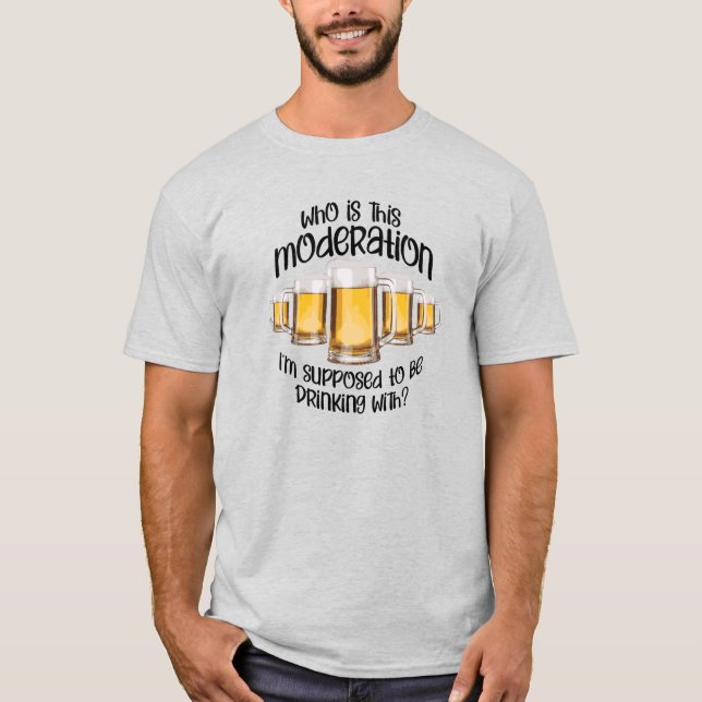 T-shirt Modération (dans la boisson) (Devant)