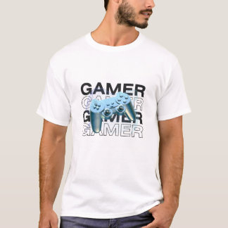 T-shirt Modern 3D Gamer Controller Graphic