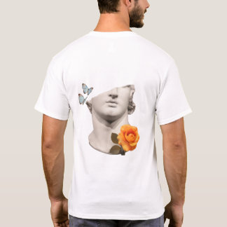 T-shirt Modern Artistic Statue with Butterflies & Hoodie