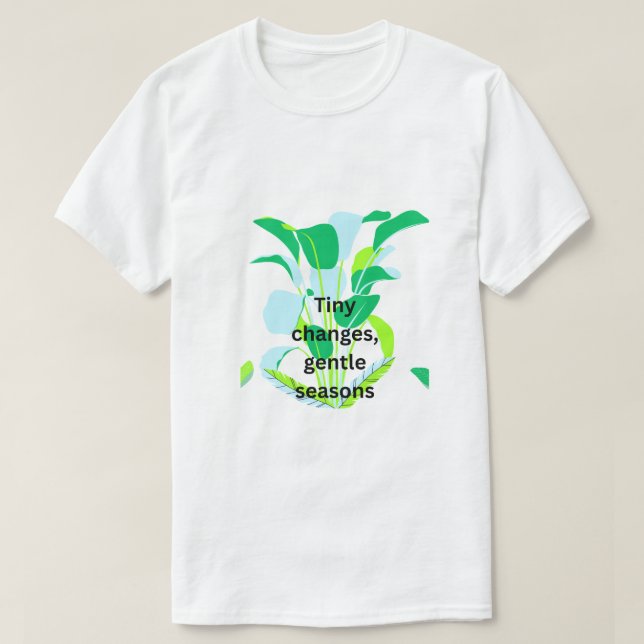 T-shirt Modern Botanical Leaf  (Design devant)