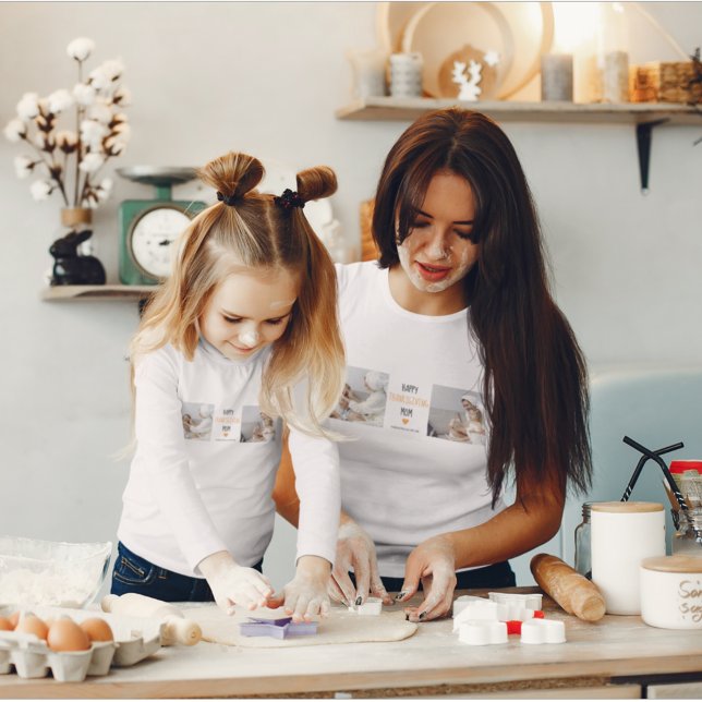 T-shirt Modern Collage Photo Bon thanksgiving Maman (Créateur téléchargé)