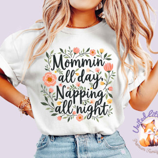 T-shirt Modern Cute Floral Mother's Day, Cute Botanical