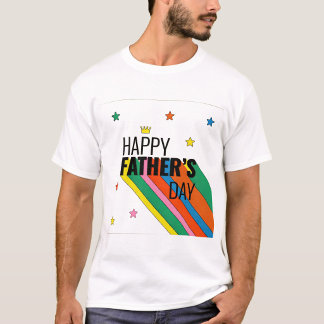 T-shirt Modern Father's Day Celebration Shirt 