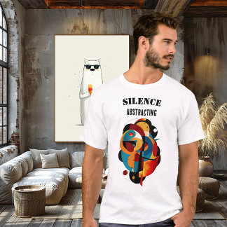 T-shirt Modern Geometric Art, Minimal Abstract for Thinker