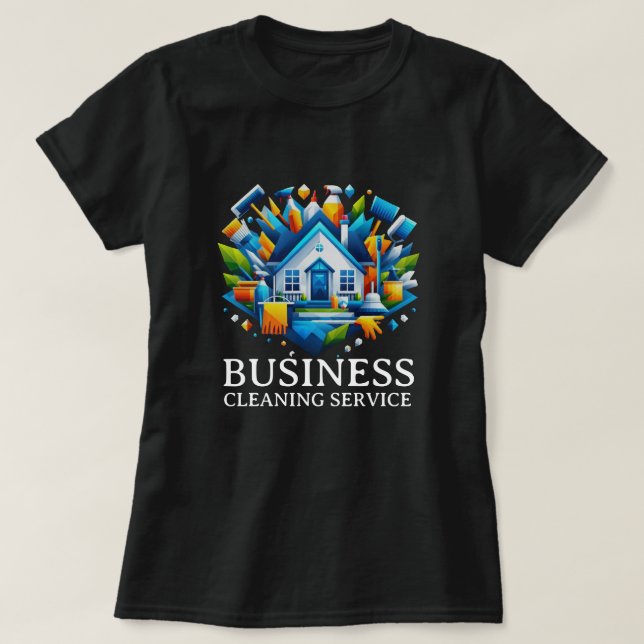 T-shirt Modern House Cleaning Maid Service Housekeeping (Design devant)