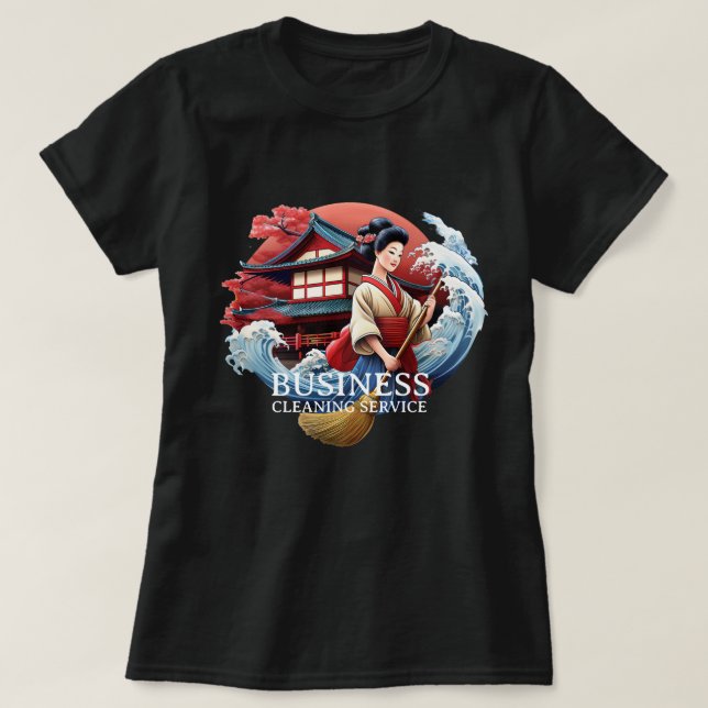 T-shirt Modern House Cleaning Maid Service Housekeeping (Design devant)