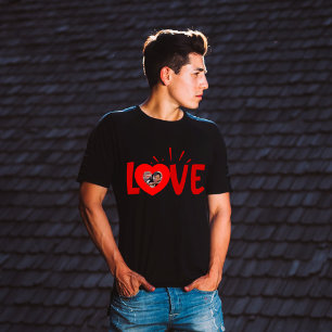T-shirt Modern Love Valentines Day custom photo