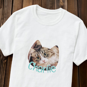 T-shirt Modern Simple Chat Forme Personnalisée Animette Ch