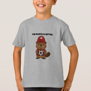 T-shirt moderne Canada Soccer Beaver Kids - Fierté