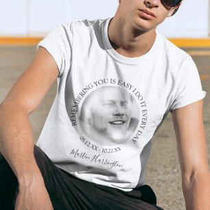 T-Shirt Moderne de Collage de Photos en Mémoire Am